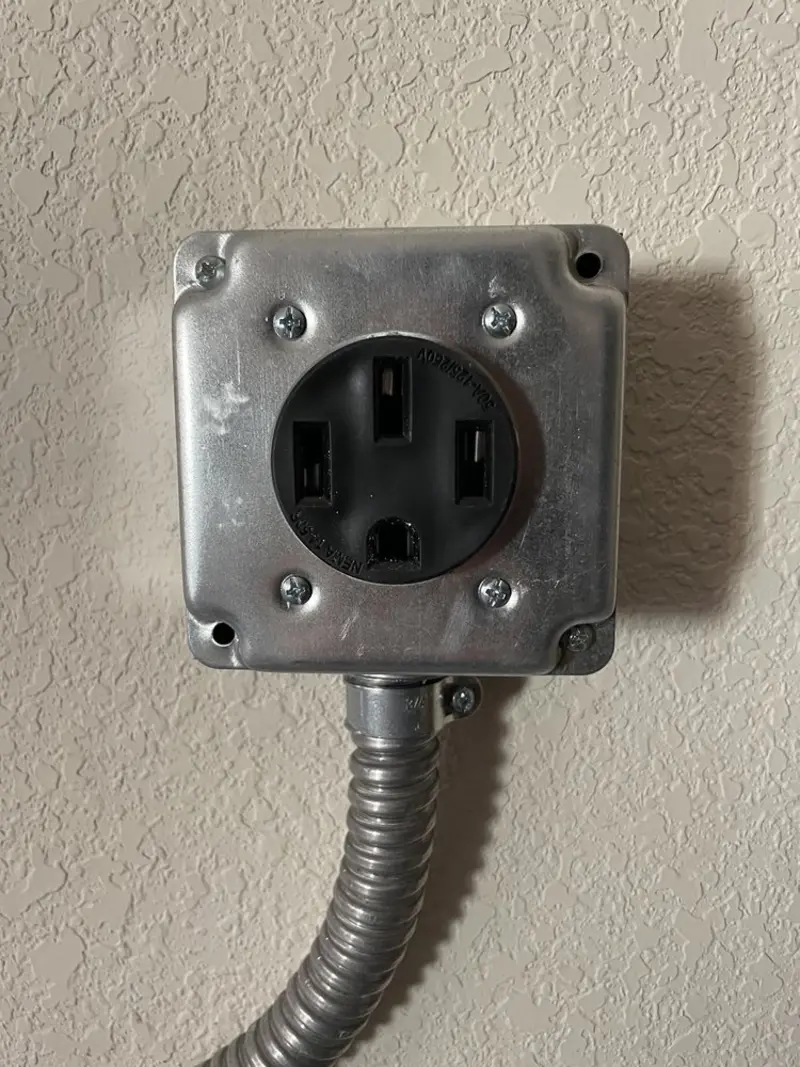 NEMA 14-50 outlet installed for Smart Home Electrical in Holland